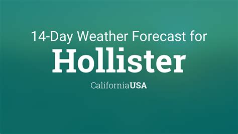hollister california weather